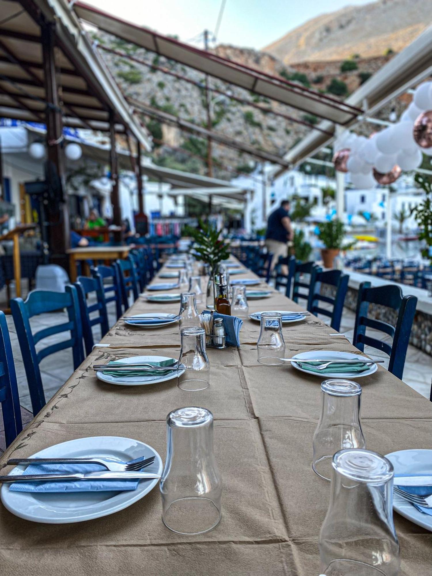 The Blue House Hotell Loutro Exteriör bild